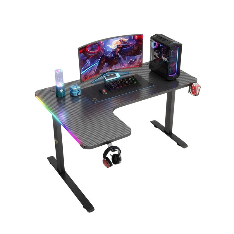 Royal RGB L Gaming Desk (Left Side) 140 x 60 x 100 cm - Black Royal RGB L Gaming Desk (Left Side) 140 x 60 x 100 cm - Black